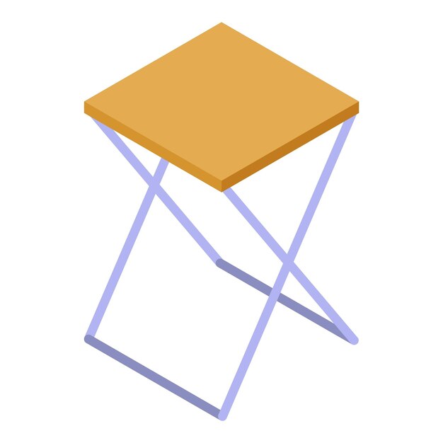fisherman chair icon isometric of fisherman chair vector icon for web design isolated on white background