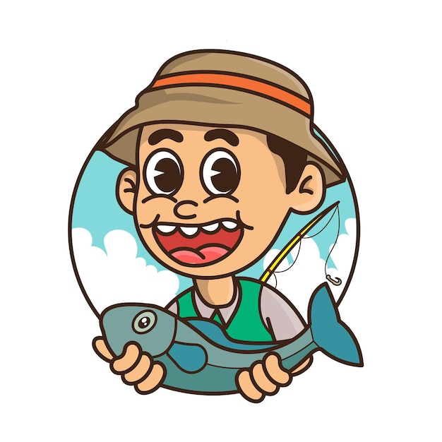 Vector fisherman design