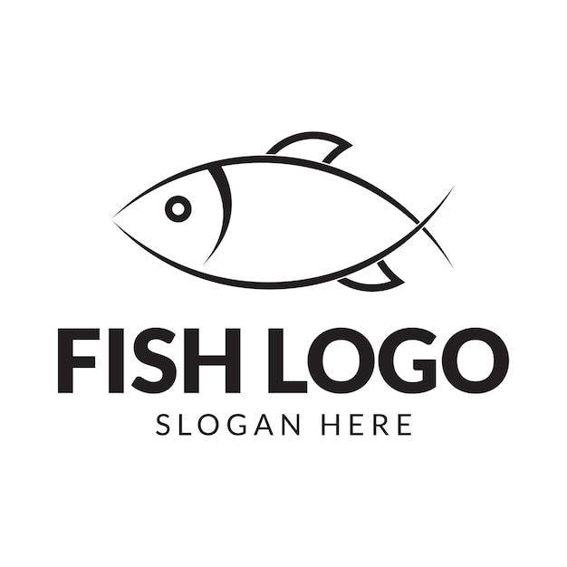 Fishery company logo design vector template 2