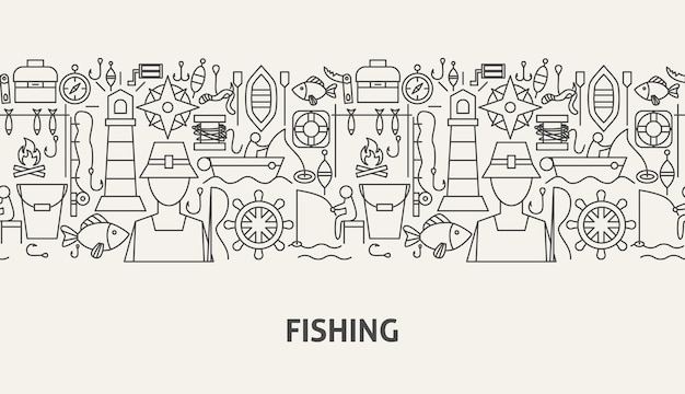 Fishing banner concept