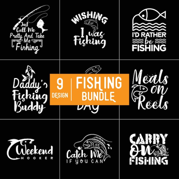 Fishing Bundle T shirt Design