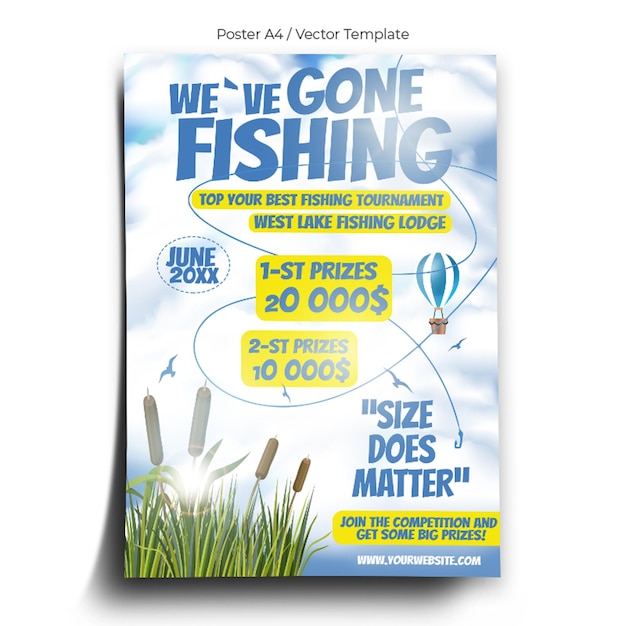 Fishing Championships Poster Template