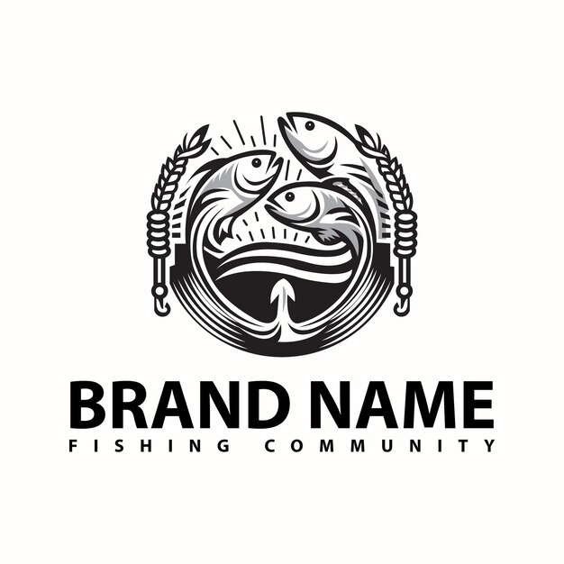 Fishing community logo