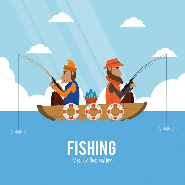 Fishing graphic design