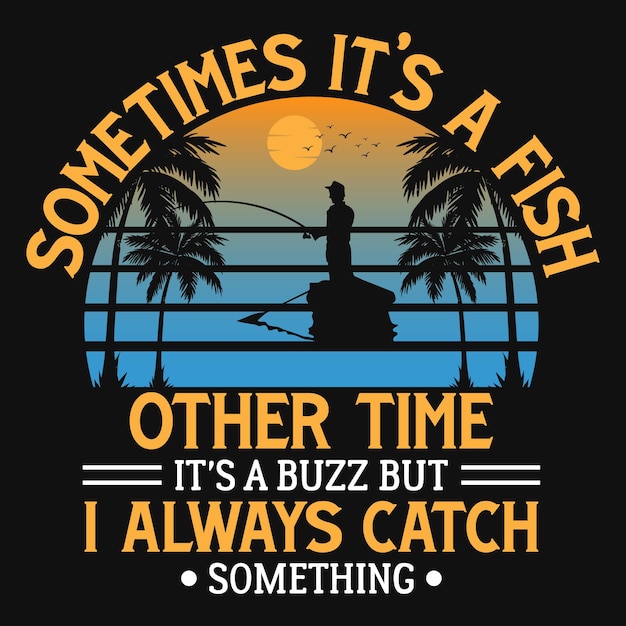 fishing graphic tshirt design