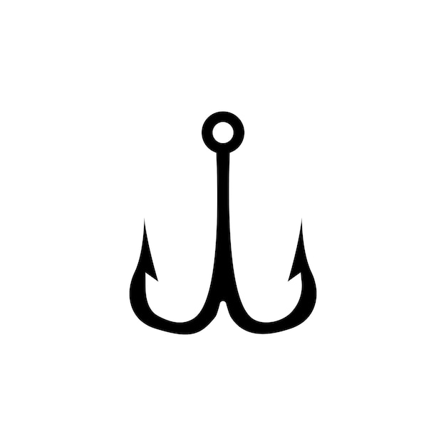 Fishing Hook icon design template illustration