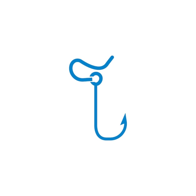 fishing hook icon vector design templates