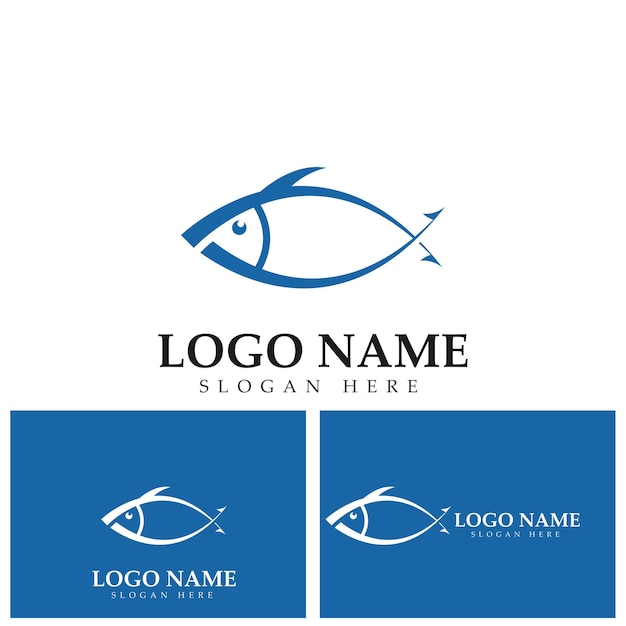 Fishing hook logo icon vector template illustration