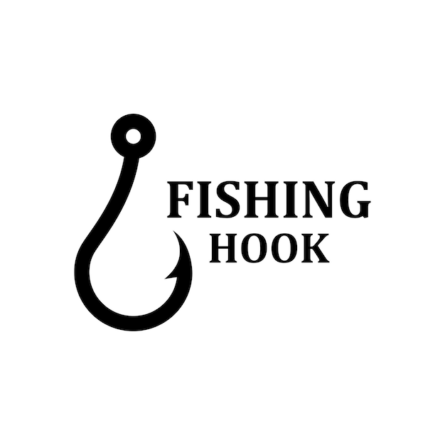 Premium Vector  Fishing hook logo vector sign fishing equipment logo  design template