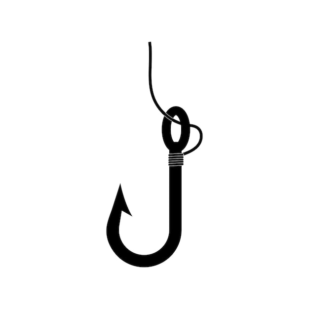 fishing hook silhouette fishing hook