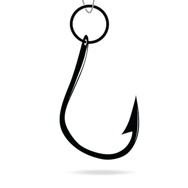 Fishing hook vector