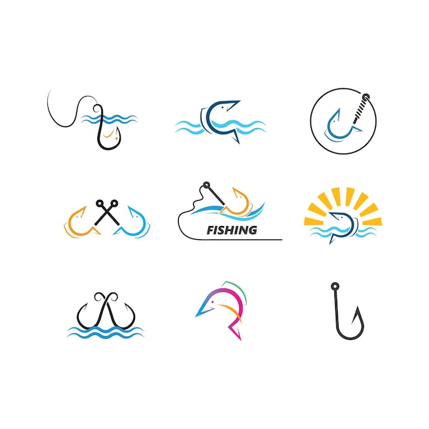 Fishing icon vector illustration designation