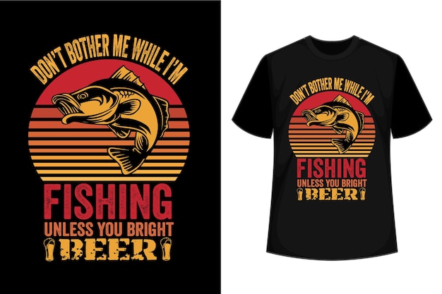 Fishing illustration for t shirt graphic