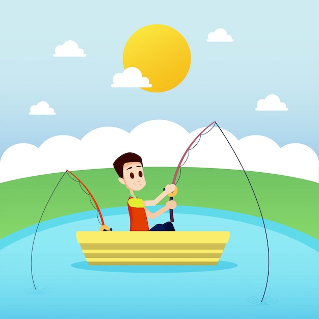 Fishing illustration