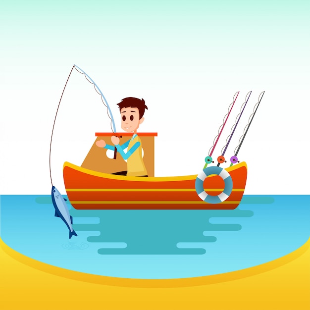 Fishing illustration