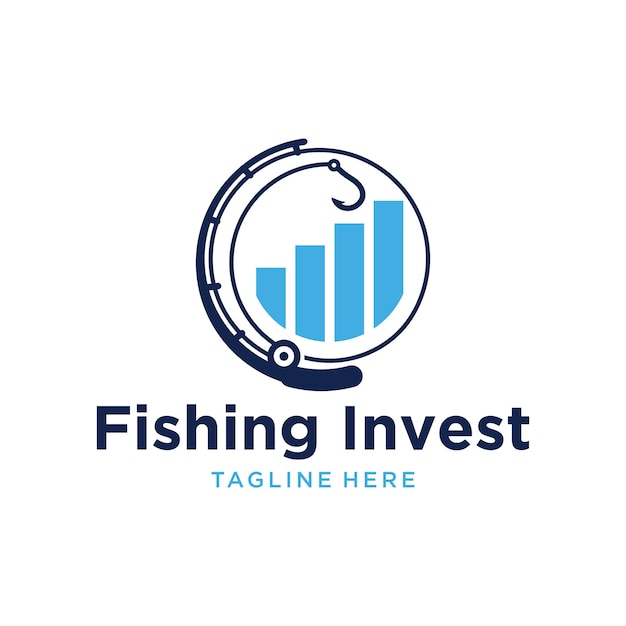 Vector fishing invest logo