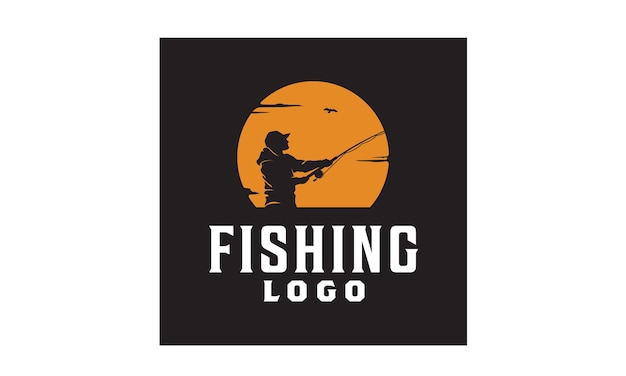 Ispirazione al design del logo di pesca