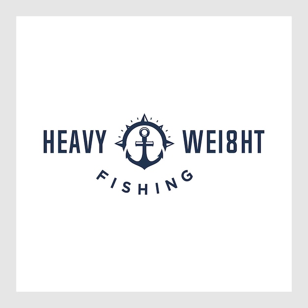 Fishing logo design template illustration . Sport fishing Logo