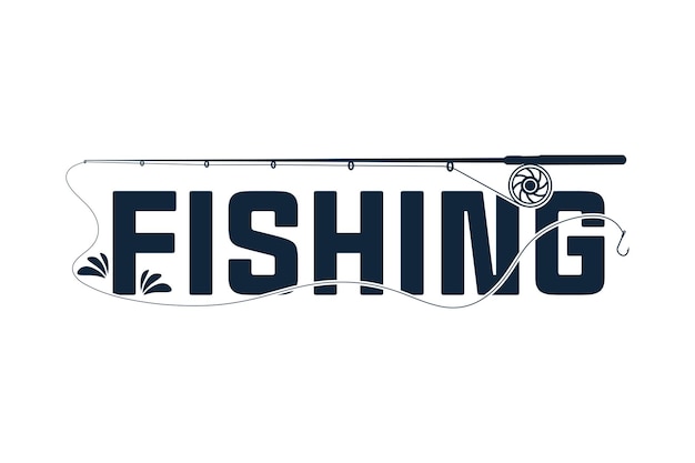 Vector fishing logo designs for your brand unique fishing typography