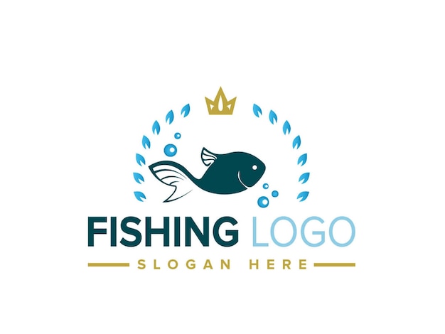 Premium Vector  Fishing logo set of vector badges stickers on catching fish