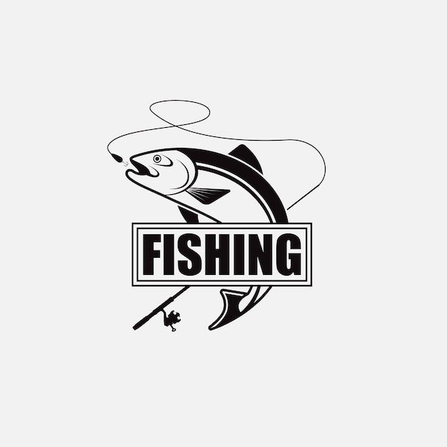 Vector fishing logos and badges