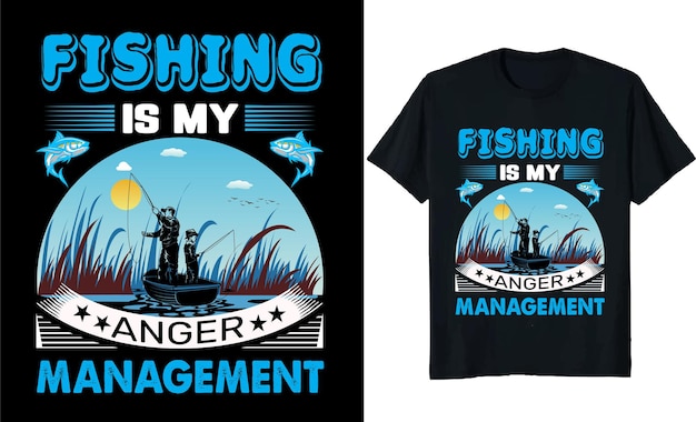 Design t-shirt amante della pesca