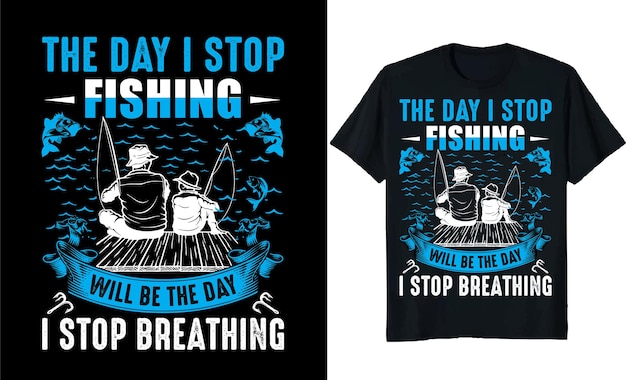 Дизайн футболки для любителей рыбалки