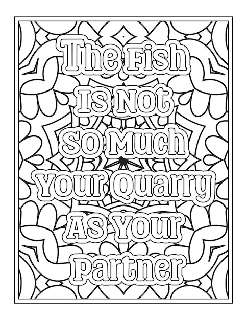 Fishing Quotes Coloring Pages for Kdp Coloring Pages