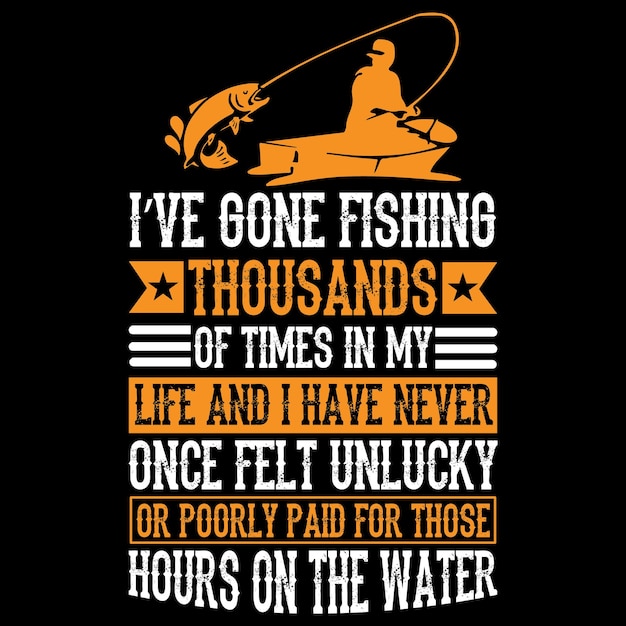 Vector fishing svg t shirt design