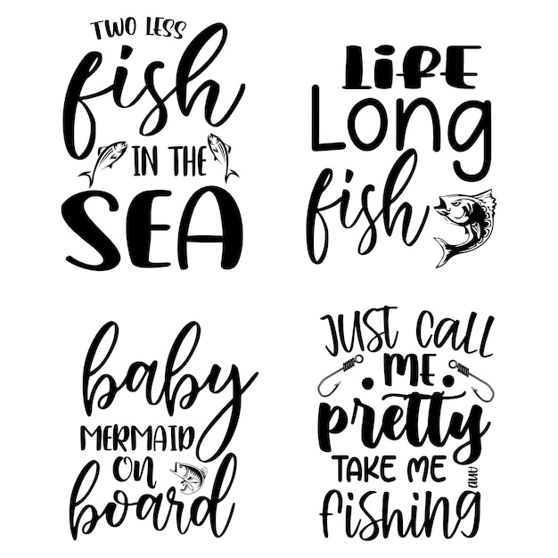 Disegno della maglietta svg di pesca