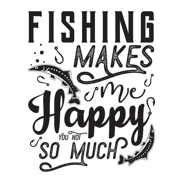 Vector fishing t shirt design fishing logo type t shirt design fishing vectors