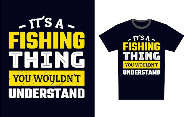 Fishing T Shirt Design Template Vector