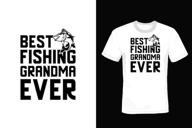 Вектор Дизайн футболки для рыбалки, типография, винтаж