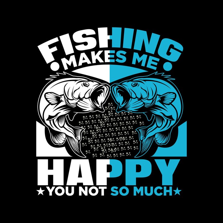 Fishing t shirt design vector