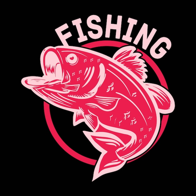 Fishing T shirt design vector