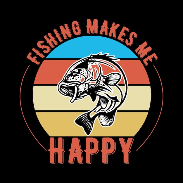 Fishing t-shirt design