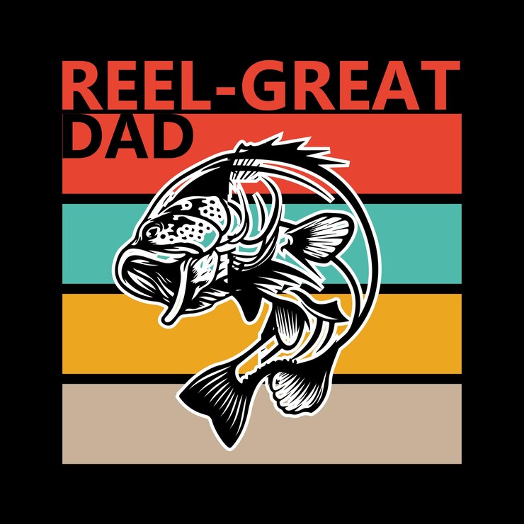 वेक्टर fishing t-shirt design