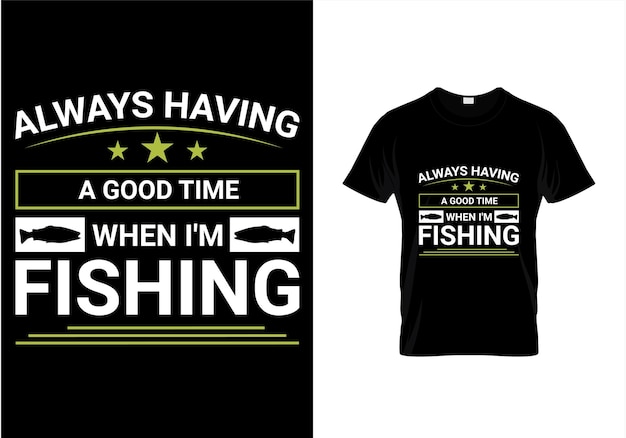 Fishing t shirt design