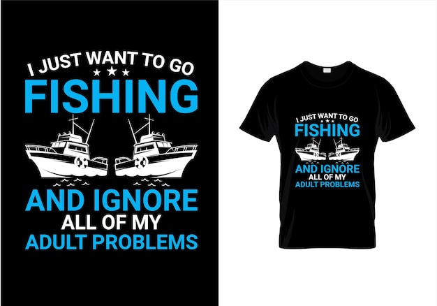 Fishing t shirt design