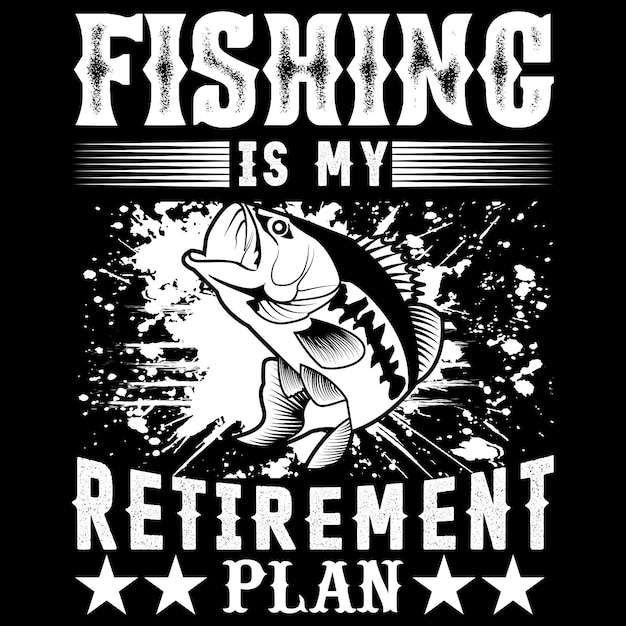 Fishing t-shirt design.