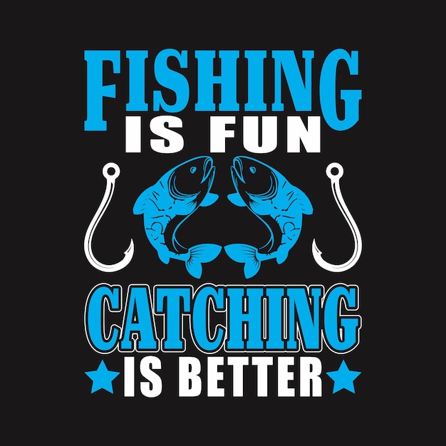 Premium Vector | Fishing t shirt design