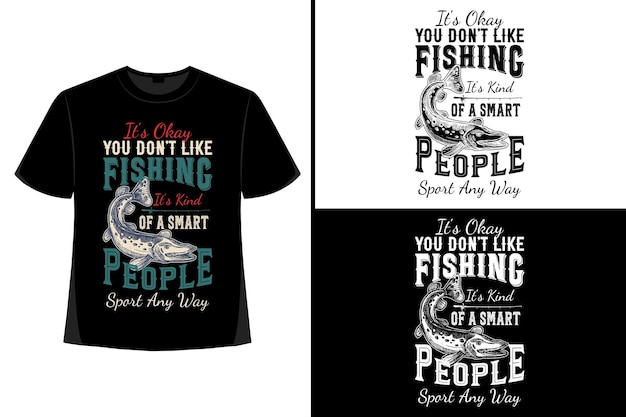 釣りTシャツ ヴィンテージ 釣り Tシャツ タイポグラフィー