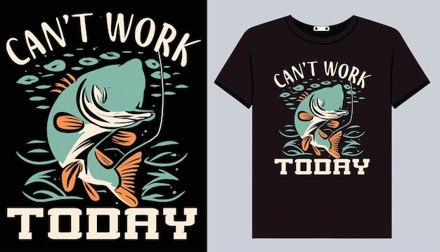 Fishing tshirt design illustration