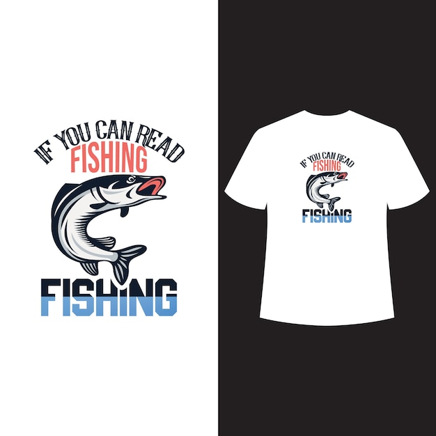 Шаблон дизайна рыболовной футболки