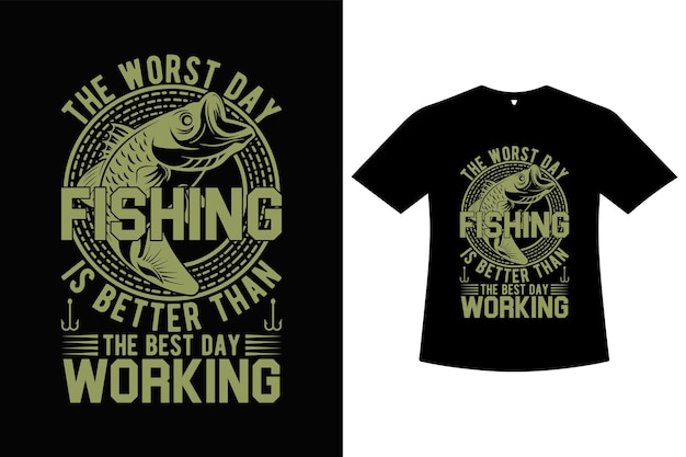 Fishing Tshirt design template image vector