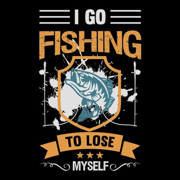 Fishing tshirt design vector