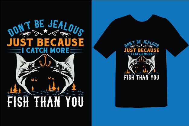 Vector fishing tshirt design