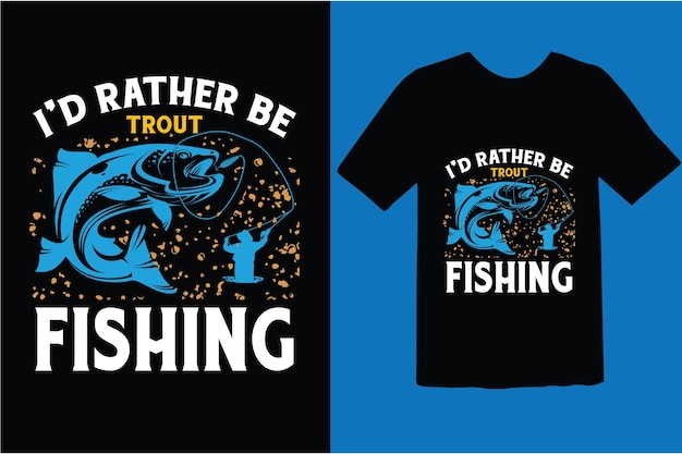 Vector fishing tshirt design