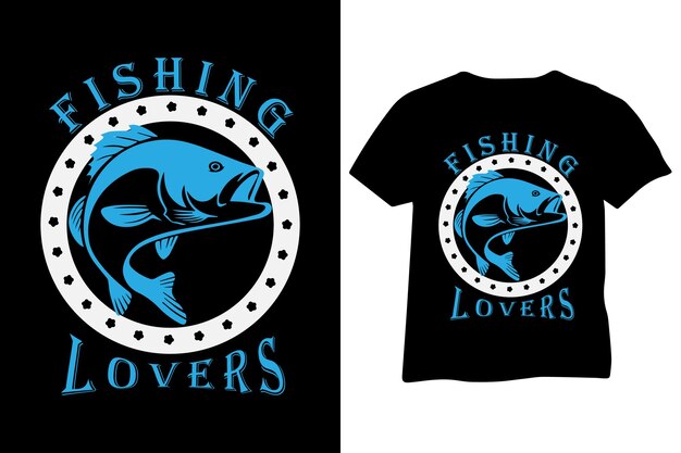 Fishing typography t-shirt design