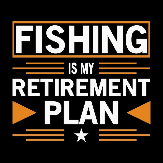 Fishing Typography T-shirt Design